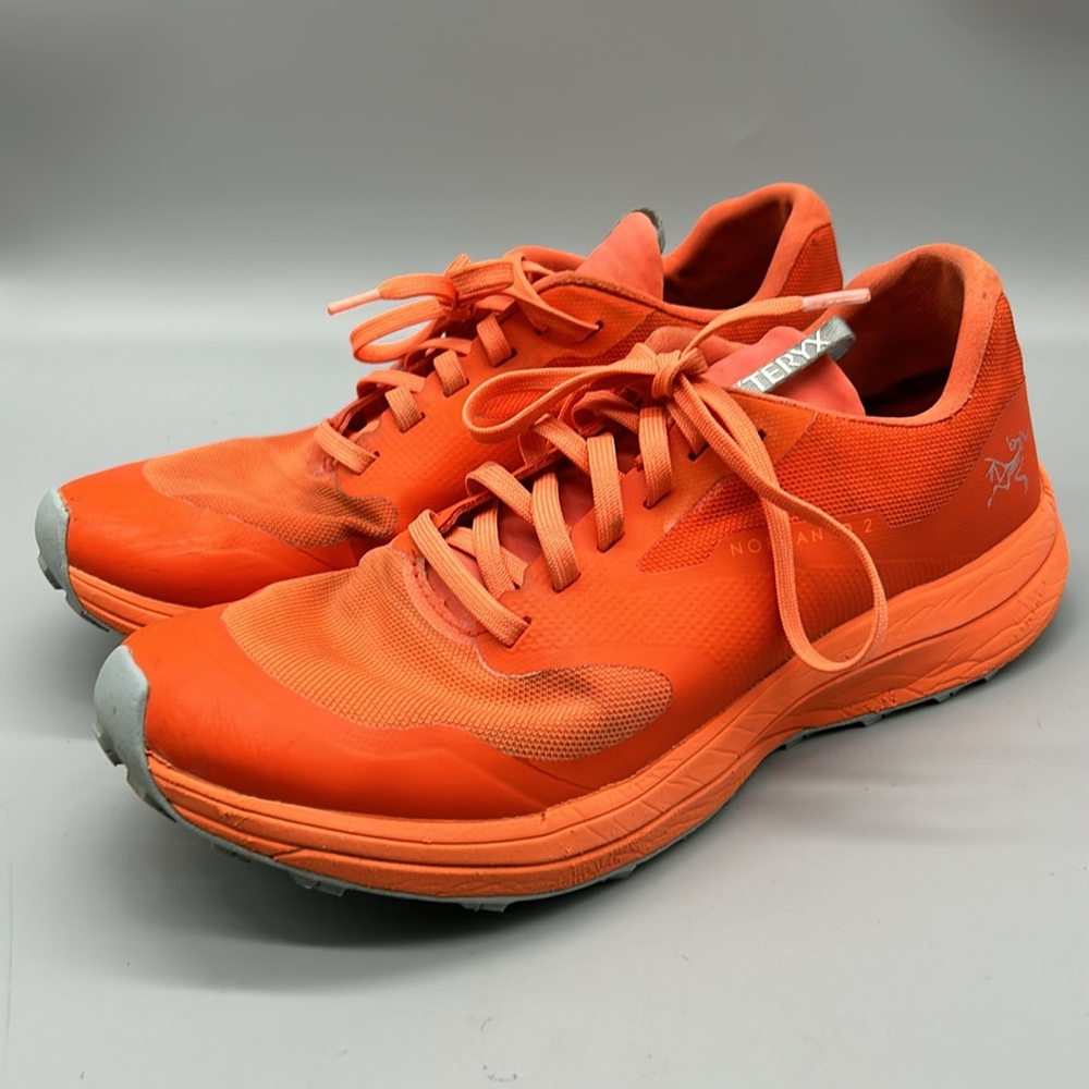 Arc’teryx Norvan LD 2 Trail Running Shoes Vibram Soles Orange 7.5 - Picture 2 of 8